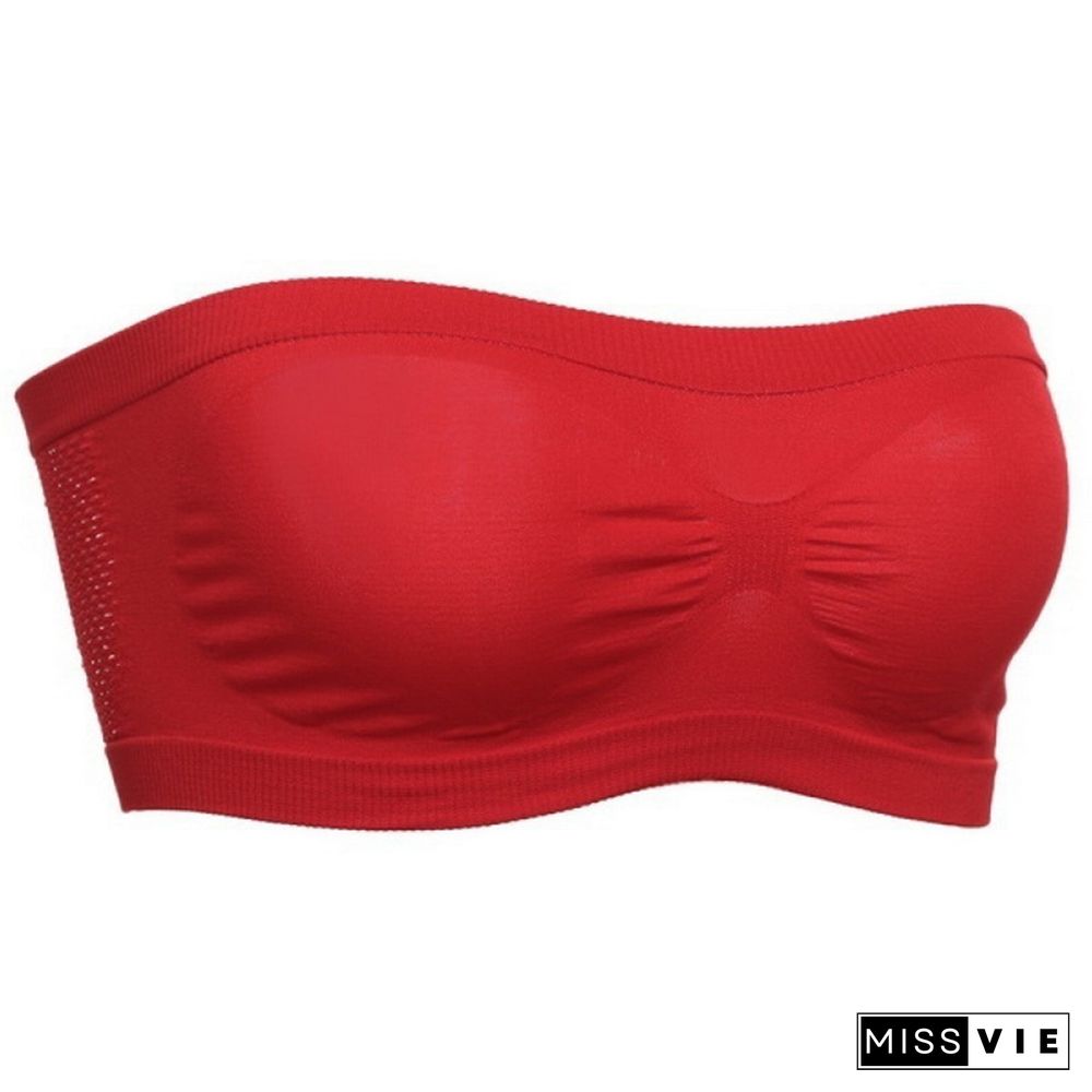 Sexy Lace Bralette Tube Tops Bandeau Summer Women Lace Bra Tanks Crop Tops Bandeau Girl Underwear Solid Color Camisole Hot Sale