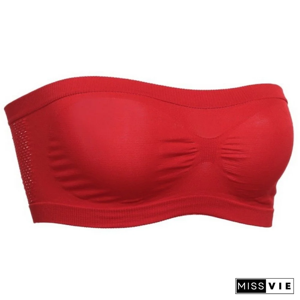 Sexy Lace Bralette Tube Tops Bandeau Summer Women Lace Bra Tanks Crop Tops Bandeau Girl Underwear Solid Color Camisole Hot Sale