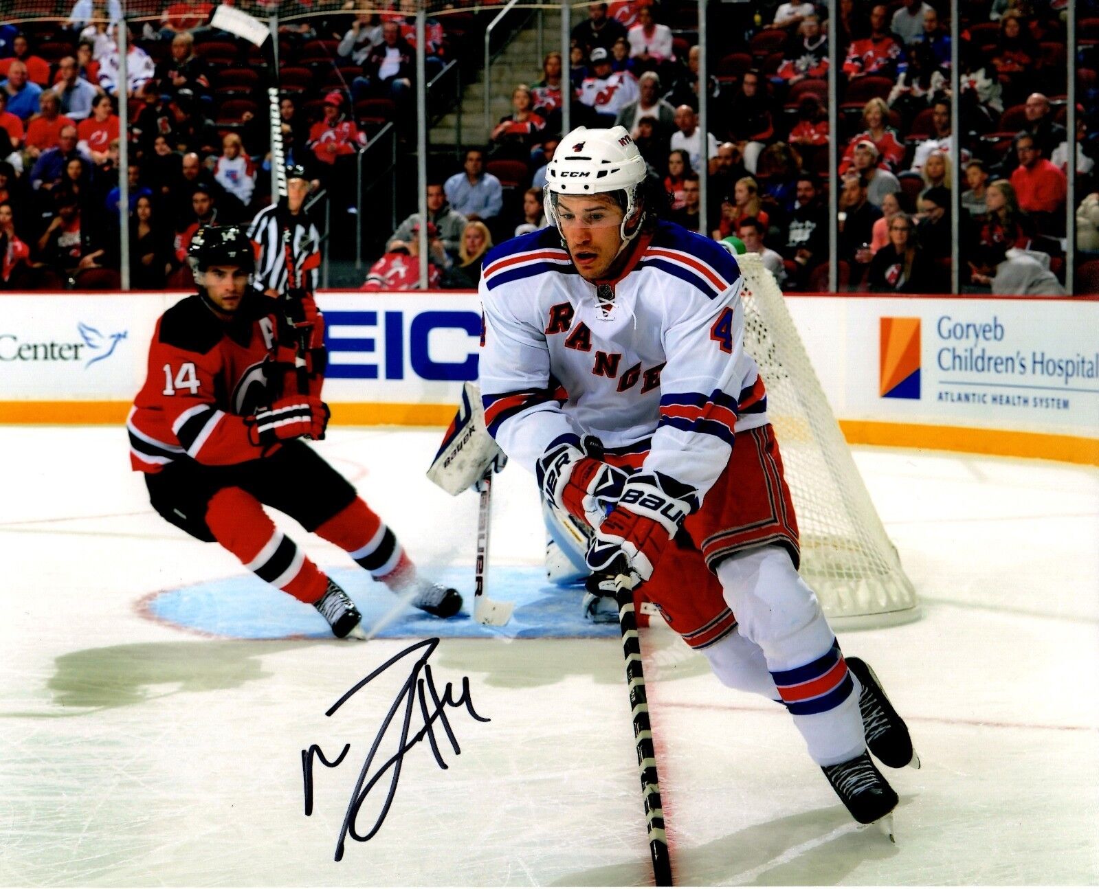 Michael Del Zoto autographed signed NHL New York Rangers 8x10 Photo Poster painting