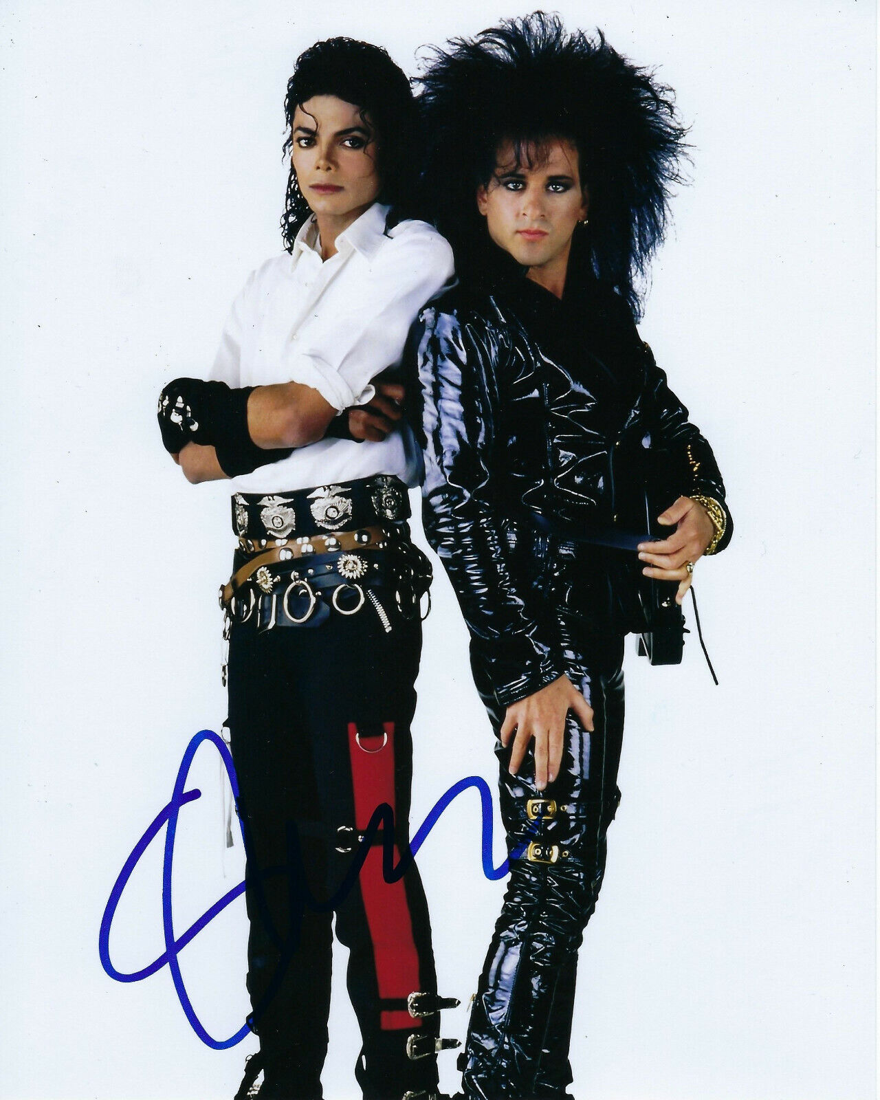 STEVE STEVENS BILLY IDOL GUITARIST SIGNED 8X10 Photo Poster painting 2 COA MICHAEL JACKSON BAND