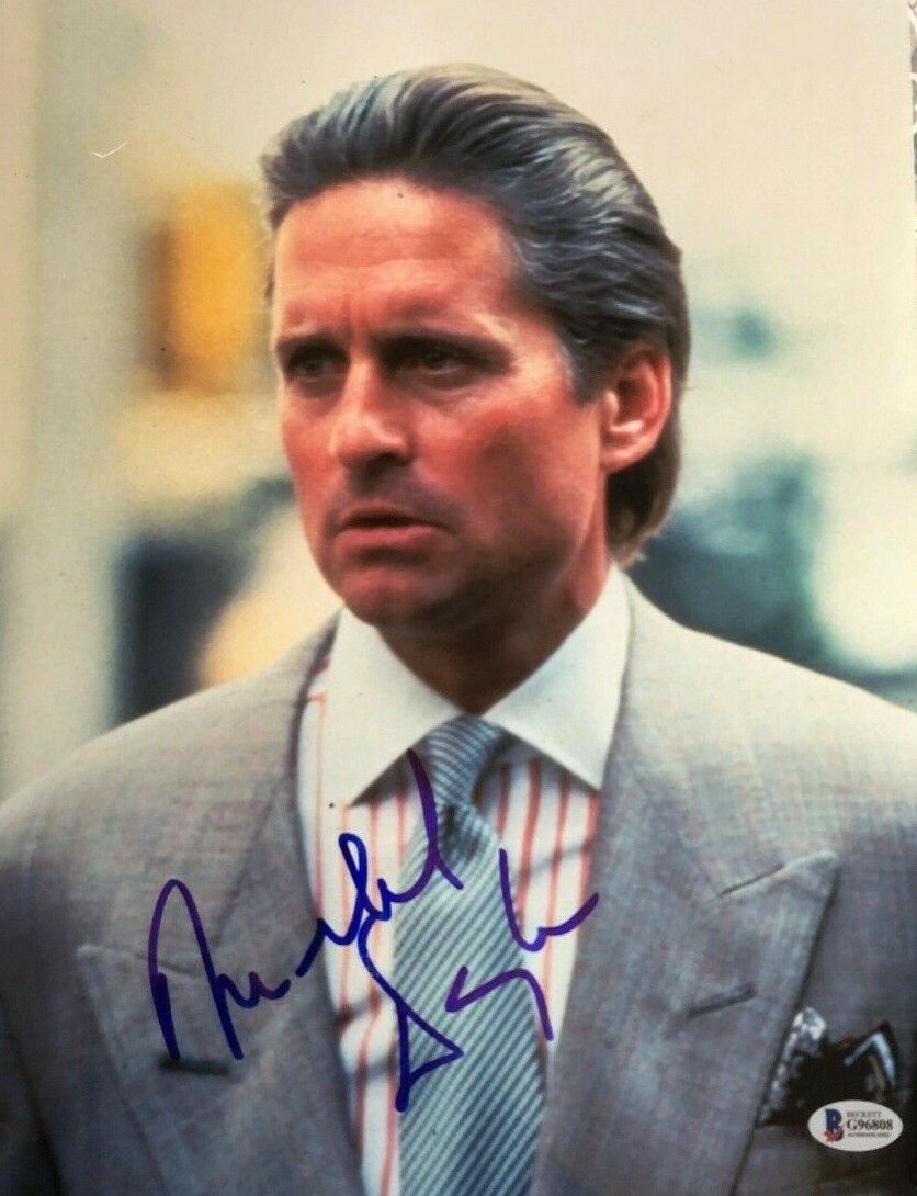 Michael Douglas signed autographed 11x14 Photo Poster painting Fatal Attraction Wall Street COA