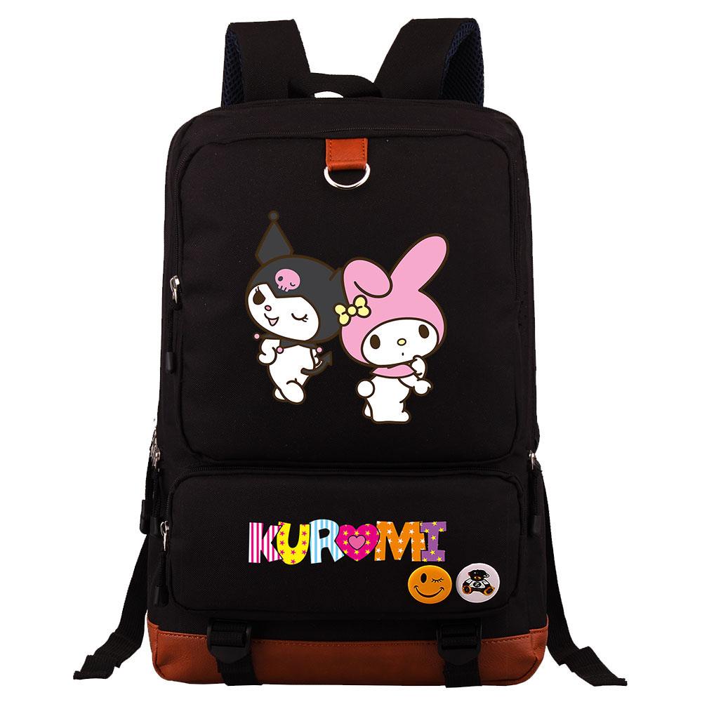 Mayoulove Kuromi Backpack Lightweight Design for School and Outdoor Activities-Mayoulove