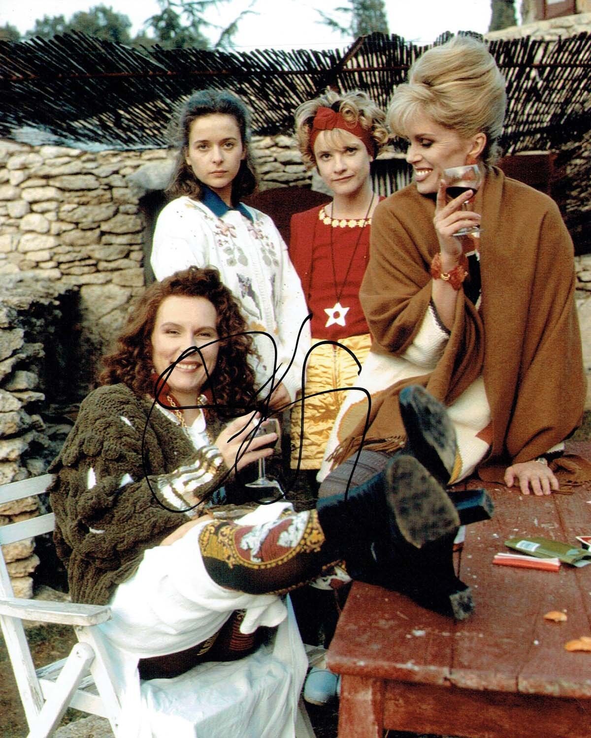 Jennifer SAUNDERS SIGNED 10x8 Photo Poster painting B AFTAL Autograph COA Comedian Actress