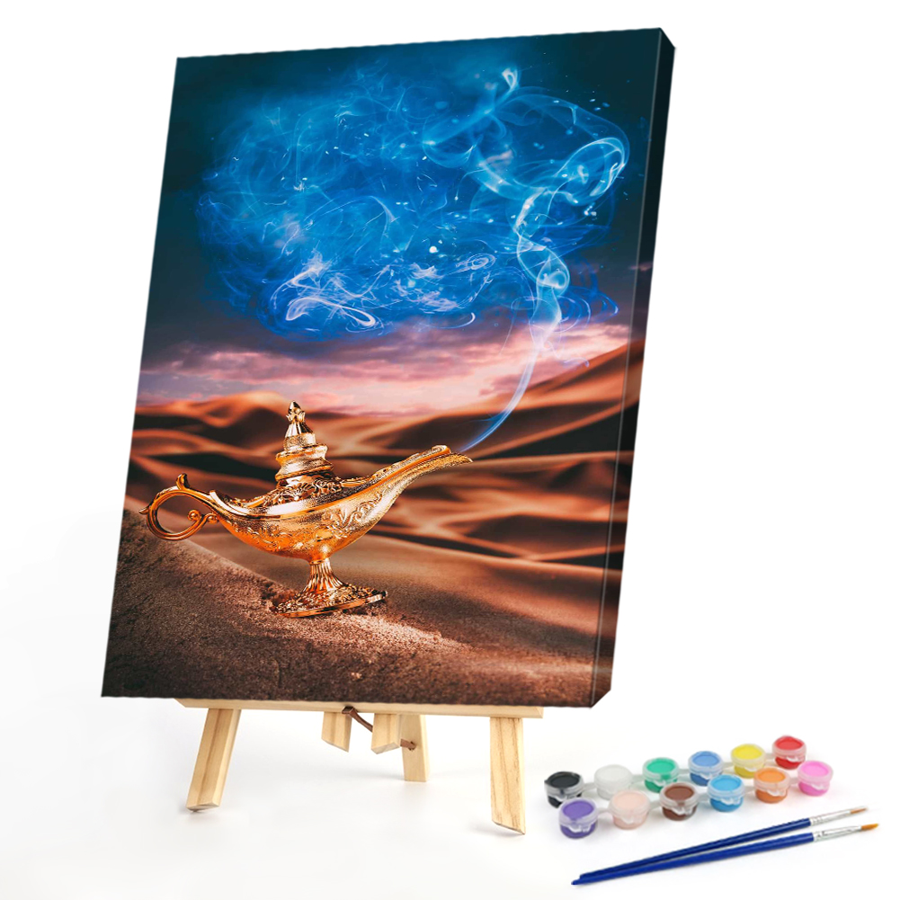 

40*50CM - Paint By Numbers - Aladdin s Lamp, 501 Original