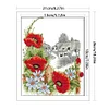 (Counted/Stamped)Four Seasons Summer Poppy-14CT Cross Stitch 21*26cm/8.27*10.24in