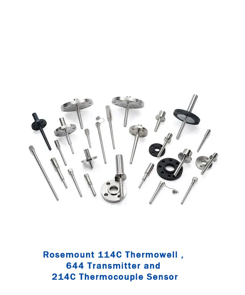 rosemount,Rosemount 114C Thermowell , 644 Transmitter and 214C Thermocouple Sensor