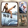 3pcs Girl - Vintage Metal Signs(8*12Inch/12*16Inch)-Pin-up-girls