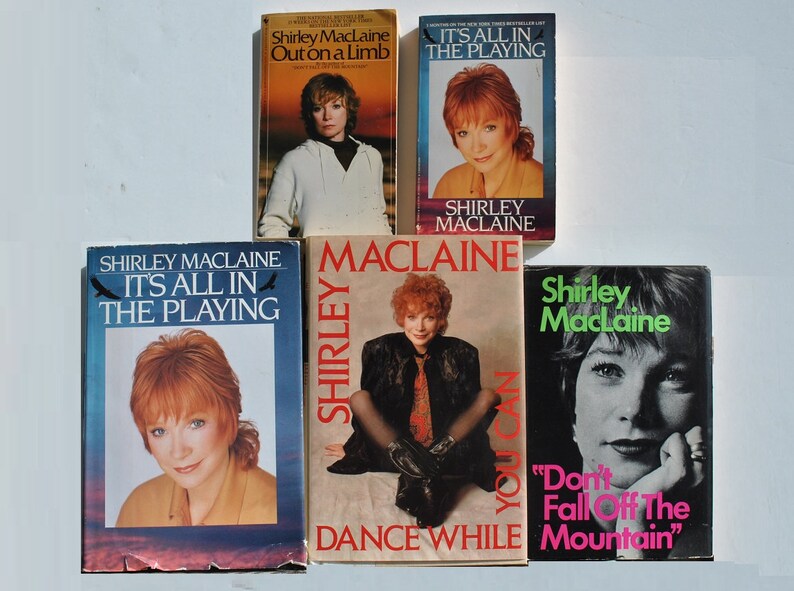 SHIRLEY MACLAINE Signed Books5 wCOA