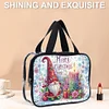 DIY Gnome Diamond Painting Bling Strass Make-up Tasche große Aufbewahrungstasche