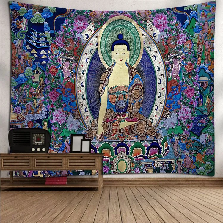 Sun Moon Mandala Tapestry Wall Hanging Celestial Wall Tapestry Hippie Wall Carpets Dorm Decor Psychedelic Tapestry