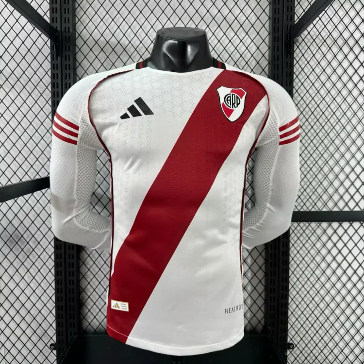 2025-26 new season-River Plate home long-sleeved advertising-free jersey-player version