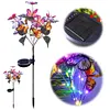 2 Pack Solar Butterfly Stake Light LED Garden Light Auto On/Off for Yard Pathway