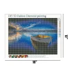 Boat In The Lake  | Full Round Diamond Painting Kits