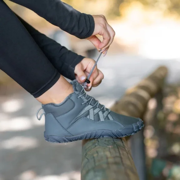 Hikng Walk Shoes Orthopedic Thermal Barefoot Shoes for Autumn & Winter