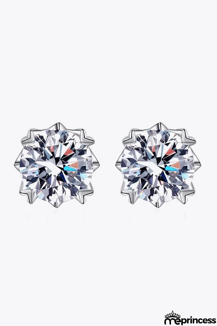 Good Day In My Mind Moissanite Stud Earrings