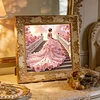Pink Beauty -Special Shaped Diamond Painting