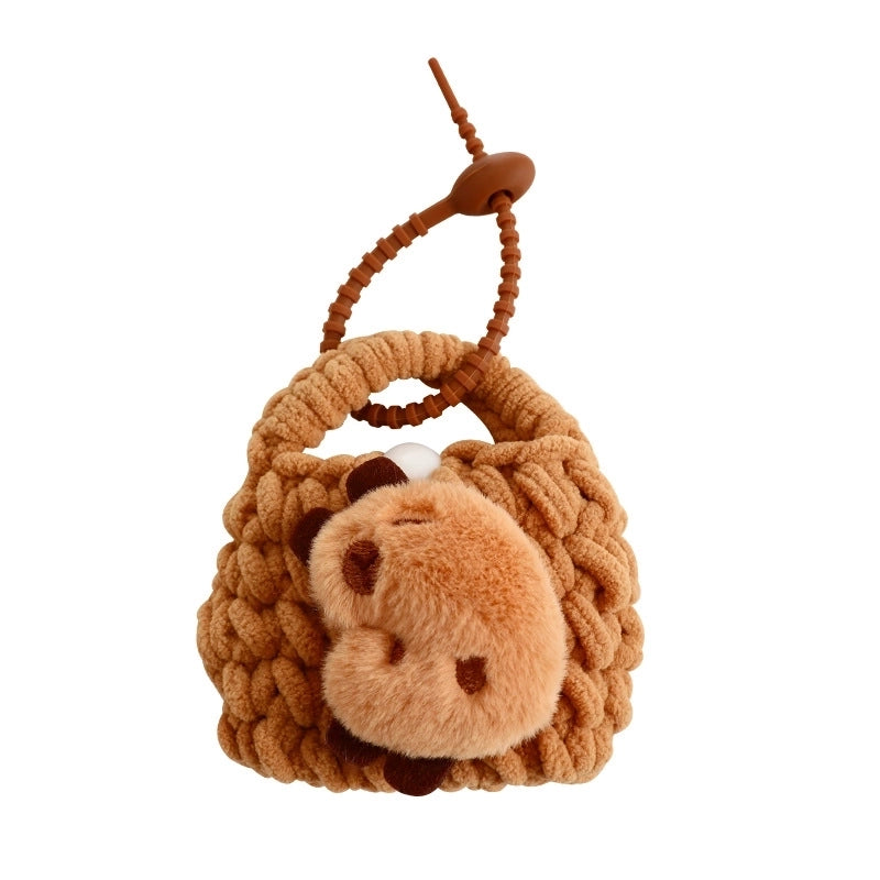 Cartoon Style Bear Plush Unisex Bag Pendant Keychain