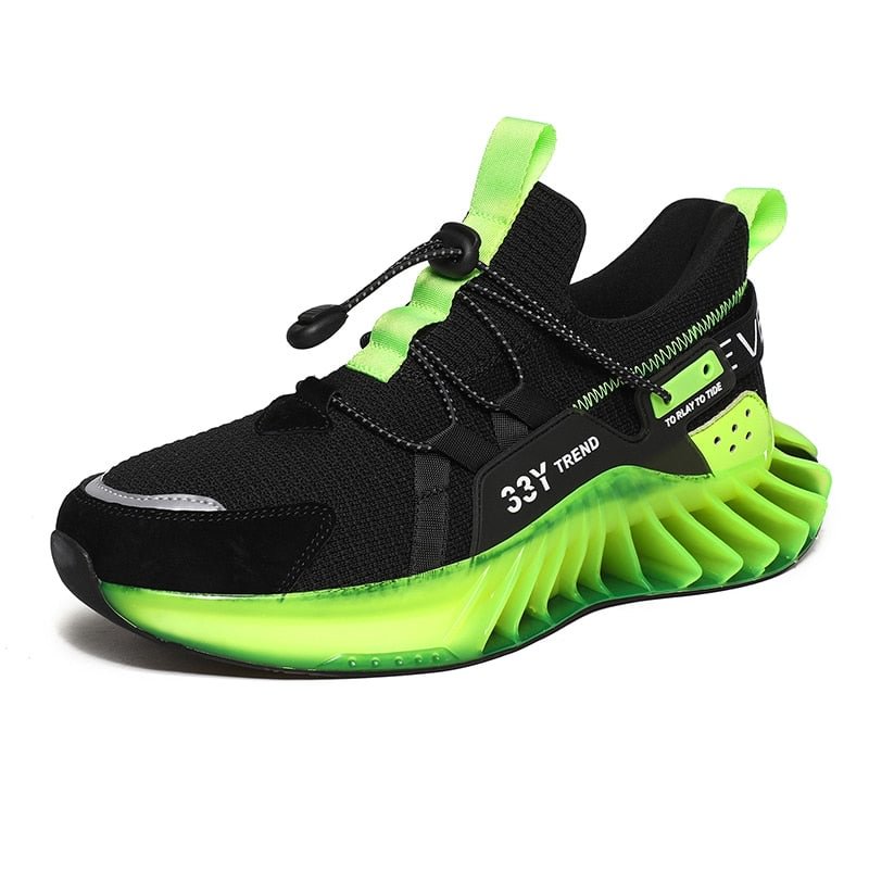 Men's running shoes comfortable blade jogging outdoor sports fashion heavy soles increased sneaker personality design