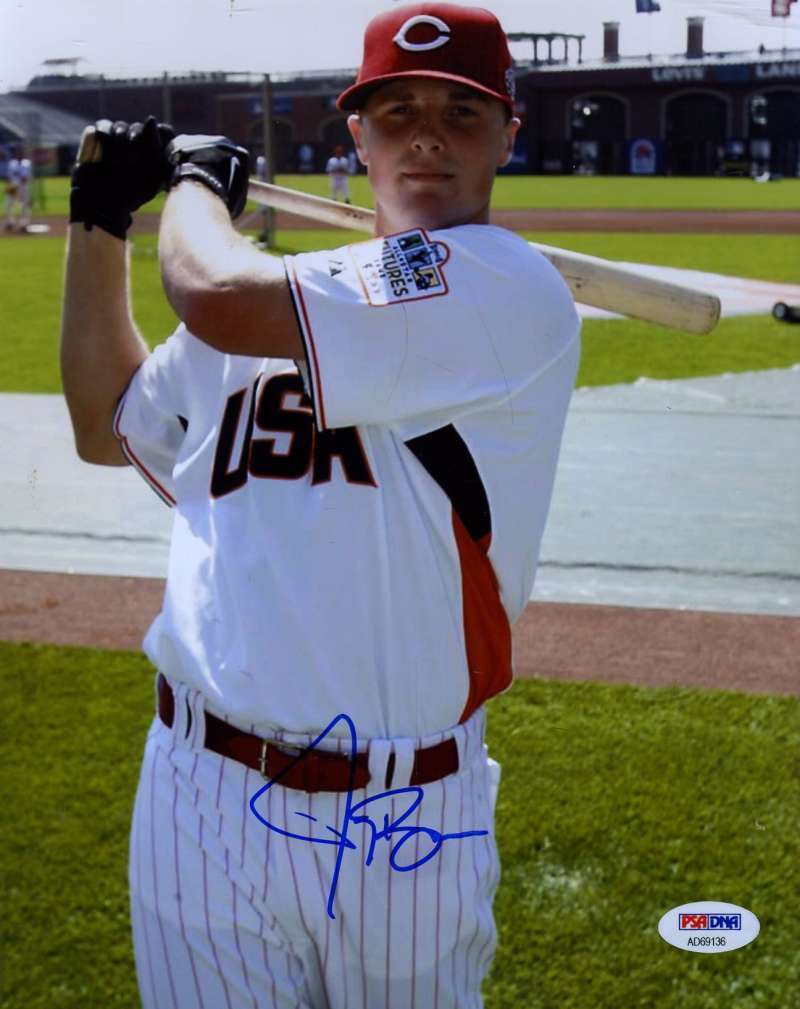 Jay Bruce Futures Game Psa Dna Coa Autograph 8x10 Photo Poster painting Hand Signed Authentic