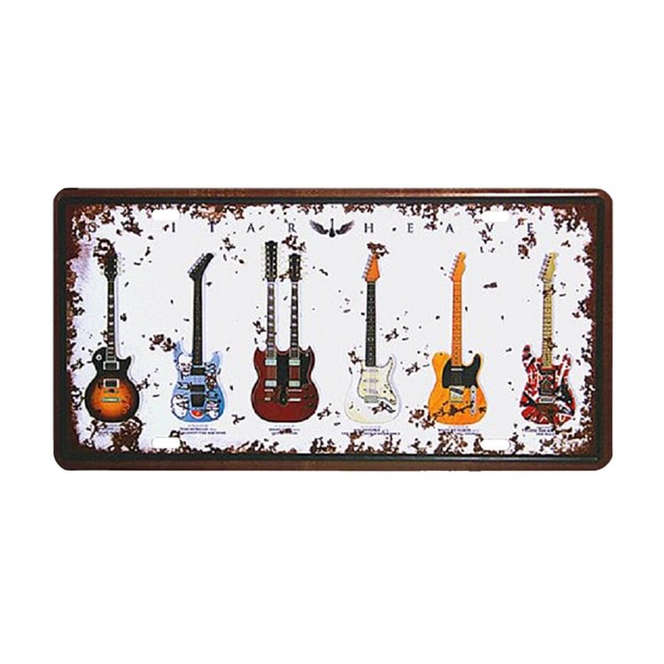 Guitar - Car License Tin Signs/Wooden Signs - 6*12inches