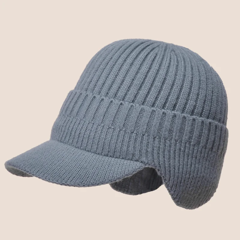 Men's Outdoor Warm Ear Protection Woolen Hat