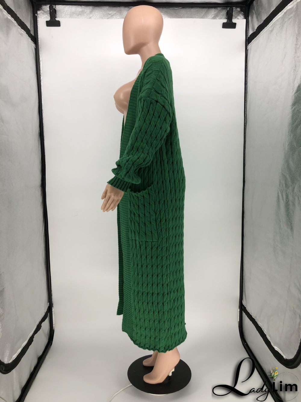 Women Winter Long Sleeve Plush Long Sweater Jacket