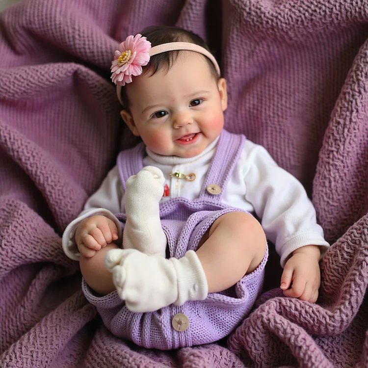 12" & 16" Heavenly Baby Girl Doll Lea with Flexible and Soft Full Silicone Body Baby Girl With Realistic Brown Opened Eyes：Realistic Reborn Baby Dolls By Rsgdolls®