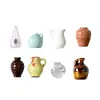 8pcs Cute Ceramic Vase Refrigerator Magnets Fridge Magnets Refrigerator Stickers