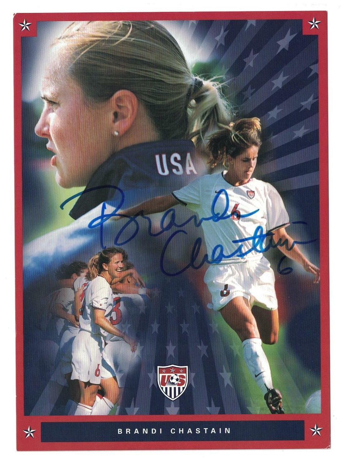 Brandi Chastain Signed Autographed 5 x 7 Photo Poster painting USA Soccer World Cup