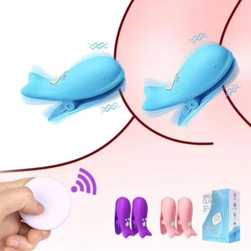 pornhint Pornhint Breast Nipple Clamps Vibrating Clit Clips Massage Enlarger Device Bondage Women