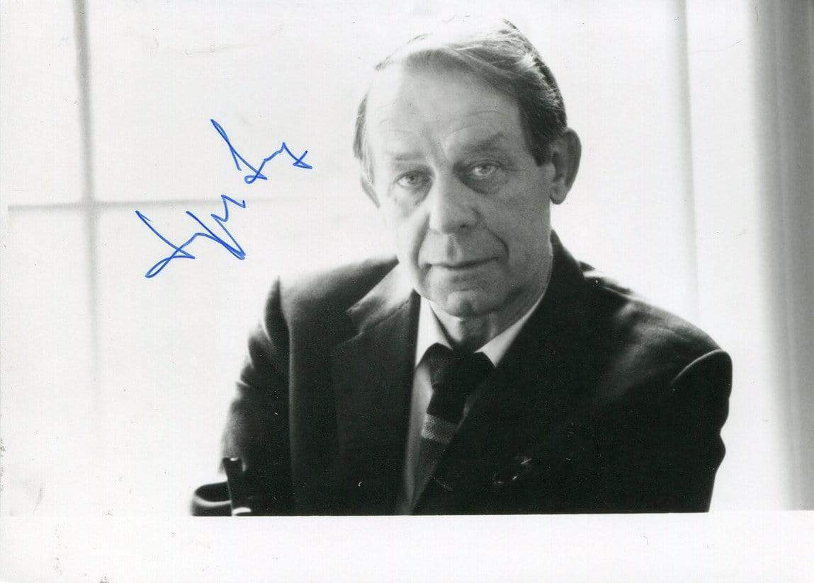 Siegfried Lenz (+) LITERATURE autograph, signed Photo Poster painting