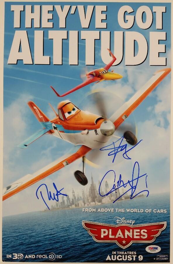 DISNEY'S PLANES Cast signed 11x17 Photo Poster painting Smith + Gabriel Iglesias + Cook PSA/DNA