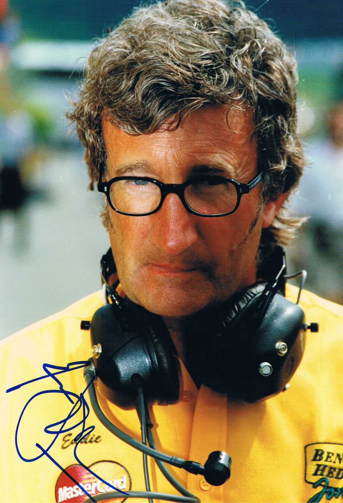 Eddie Jordan 1948- genuine autograph 8x12