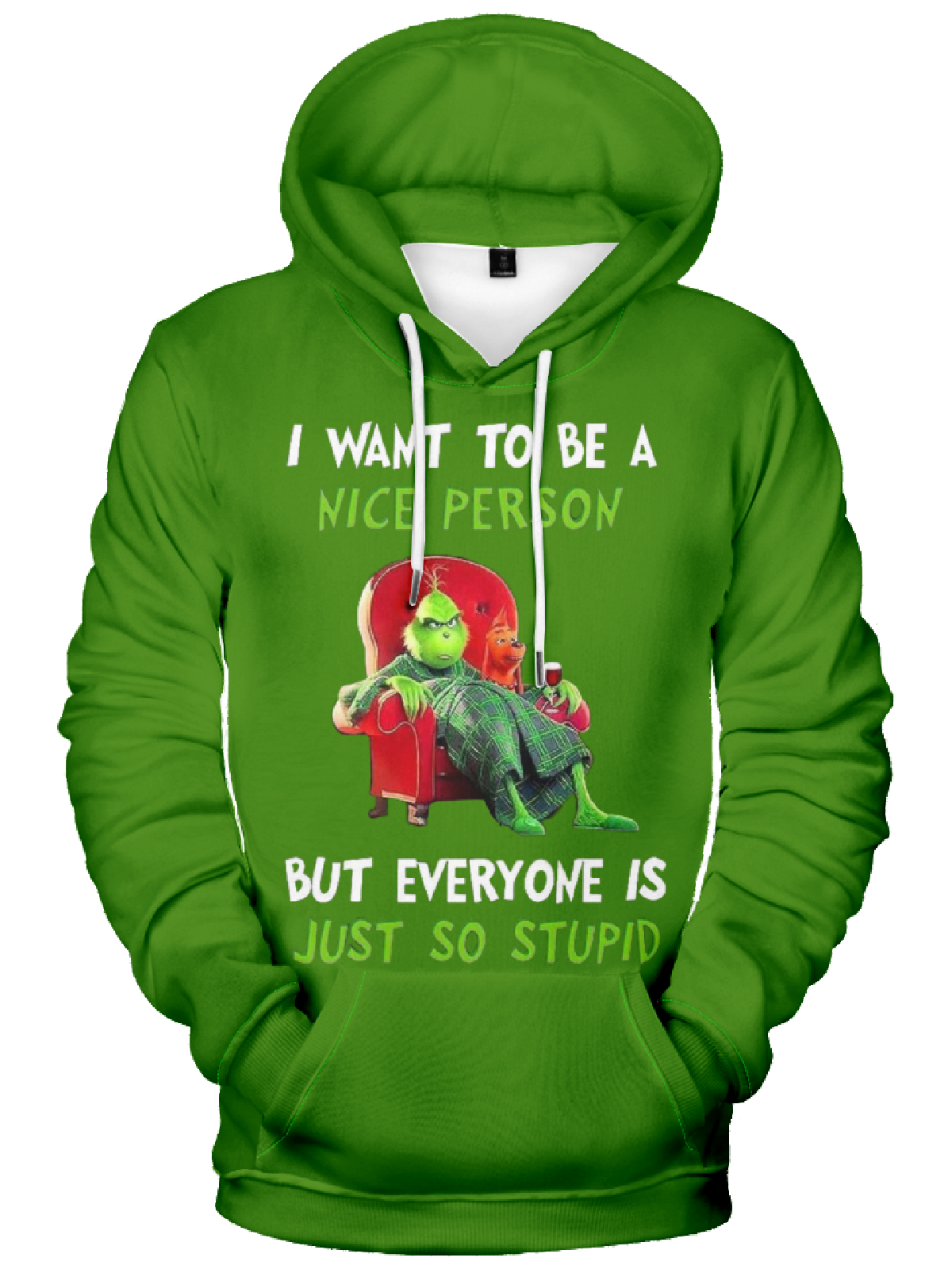 Men's Funny Christmas Cartoon Graphic Hoodie PLUSCLOTHESMAN