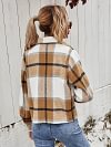 Woman Winter Casual Plaid Jacket