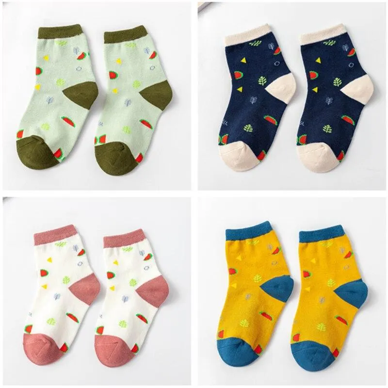 Kids Socks 5 Pair/lot Summer Thin Comfortable Breathable Cute Cartoon Socks Cotton Fashion Girls Socks Toddler Boys Socks Set