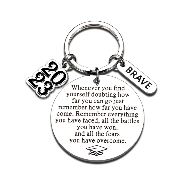 Class of 2023 Personalized Name Keychain Graduation Gifts for Kids