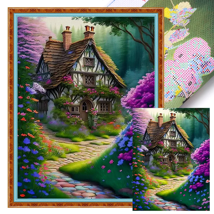 House In The Woods 16CT (45*60CM) Stamped Cross Stitch gbfke
