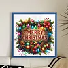 Christmas Wooden Sign-11CT Stamped Cross Stitch 50*50cm/19.69*19.69in tapestrymarket