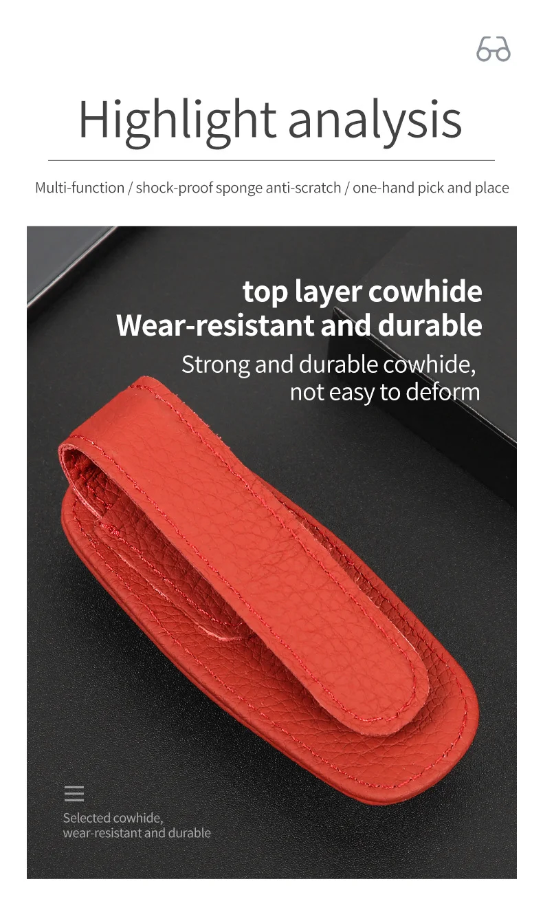 Car multifunctional double clip sun visor glasses clip card