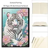 Diamond Painting Tiger Diary Book 50 Pages for Adults Kids