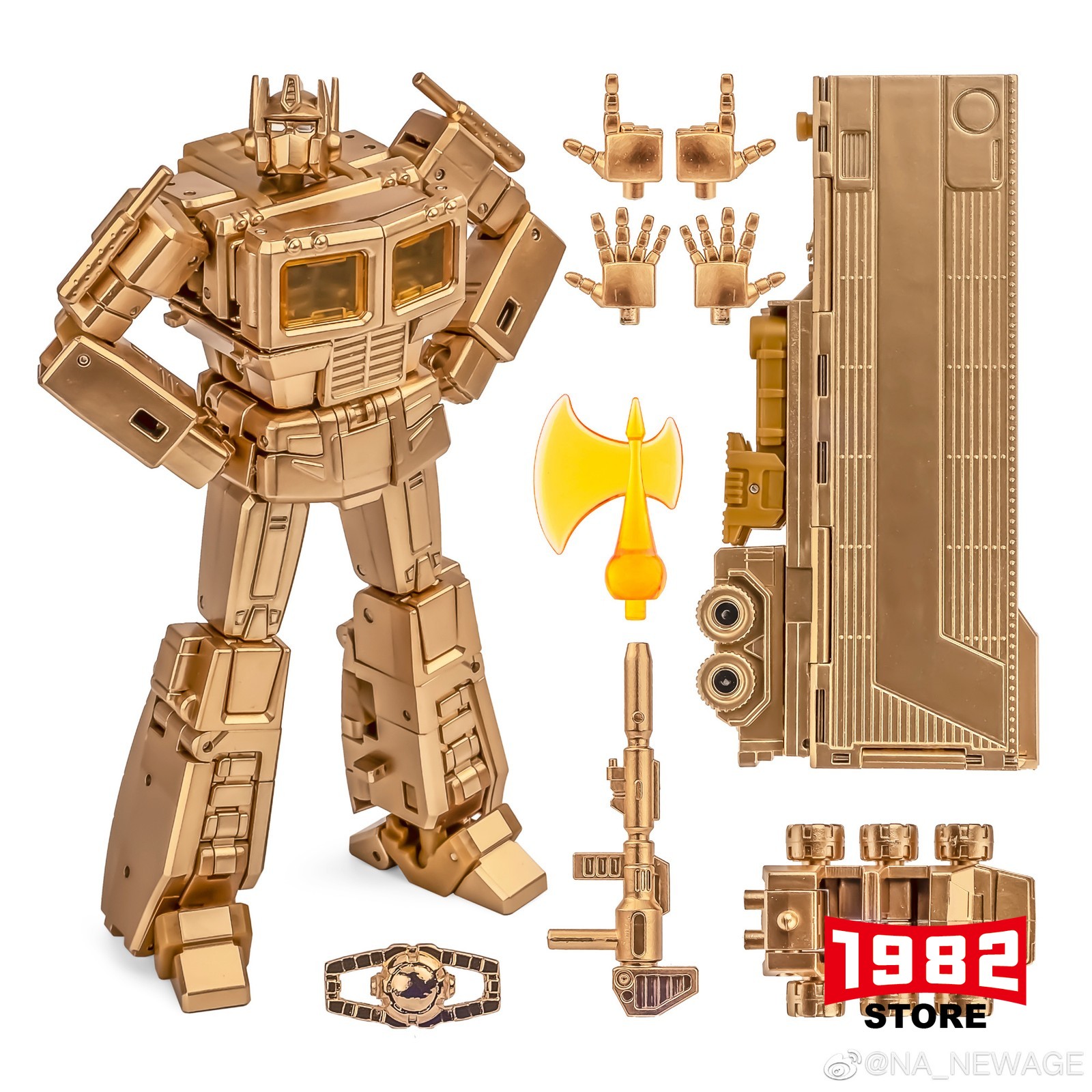 NEWAGE NA H27G Golden OPrime Mini Autobots Transformers Toys Action Figure Gift
