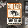 Auto Races - Metal Tin Signs(8*12Inch/12*16Inch) - Garage