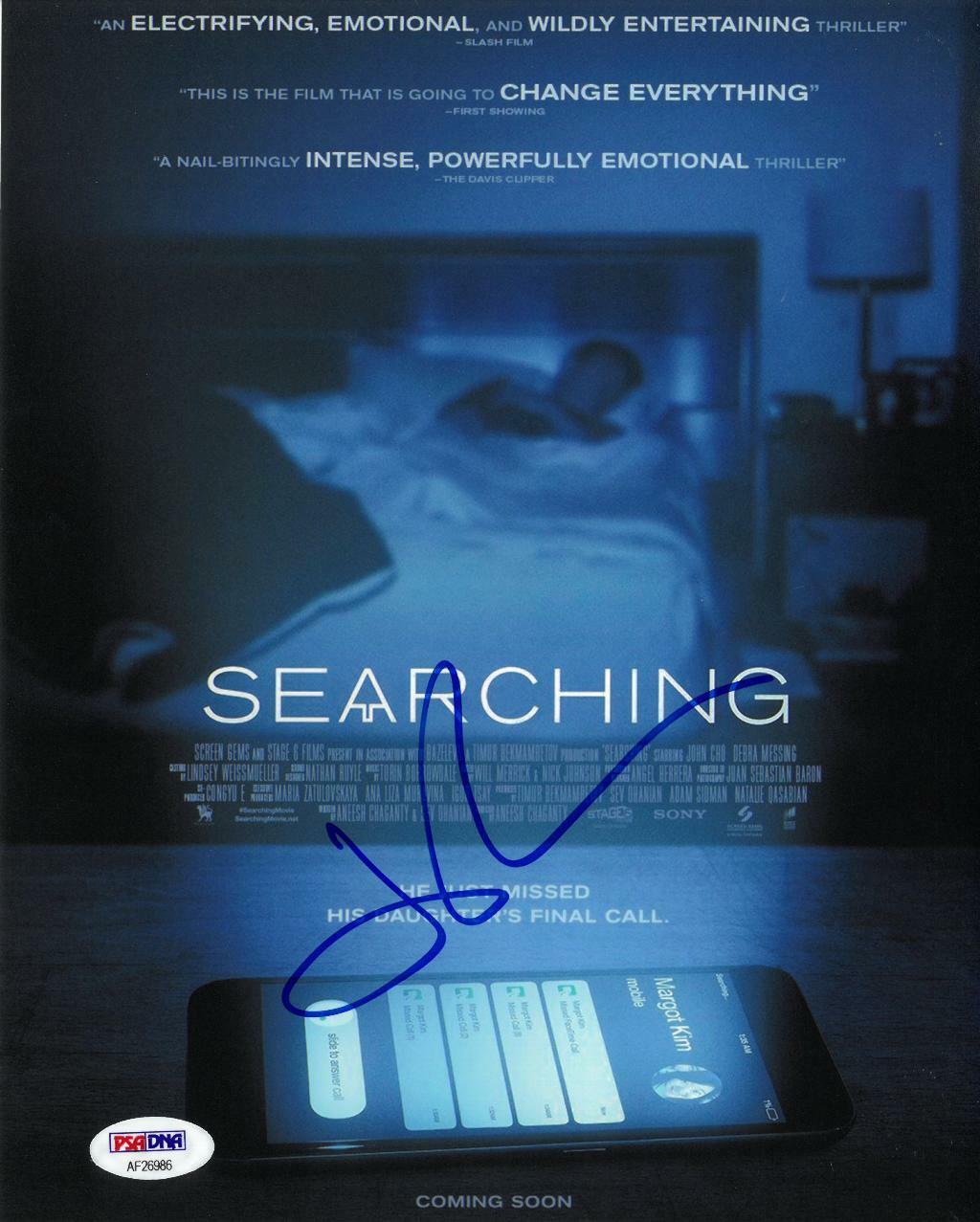 John Cho Signed Searching Authentic Autographed 8x10 Photo Poster painting PSA/DNA #AF26986