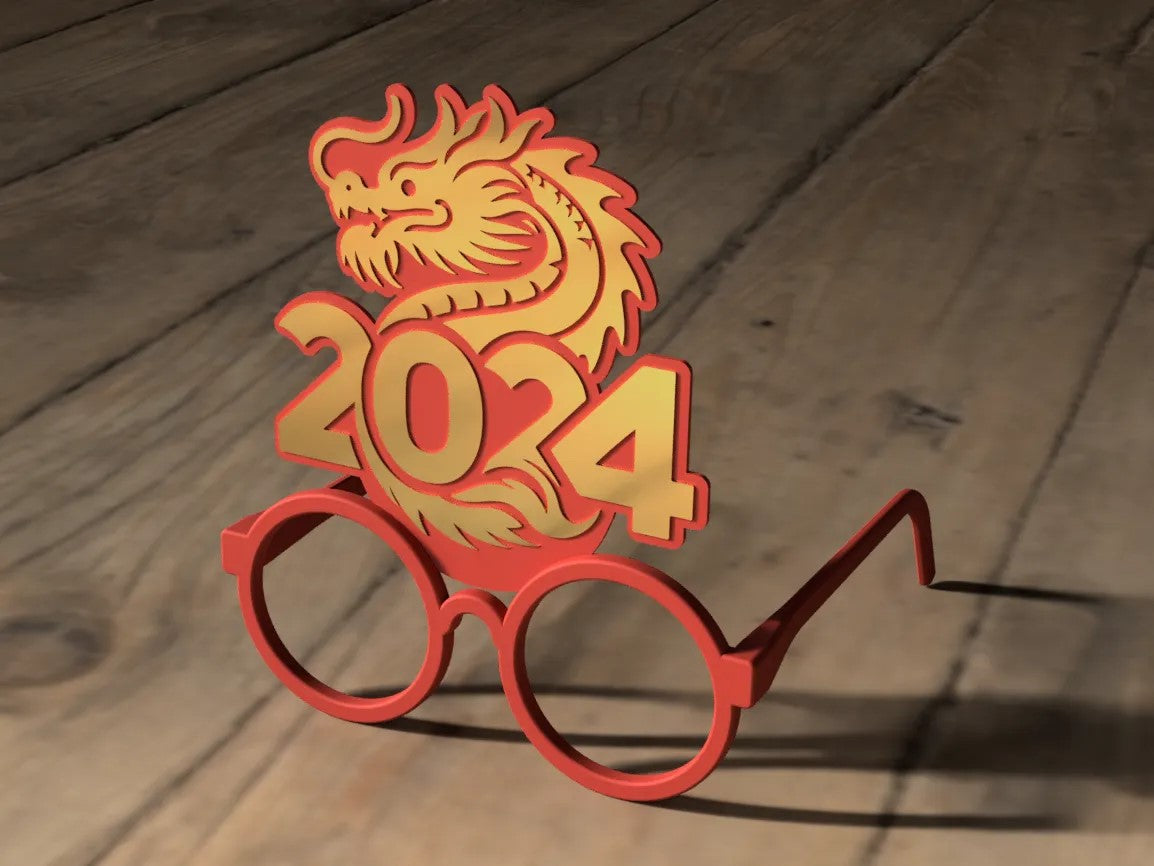 龙年主题眼镜