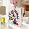 Diamond Painting Acrylic Penguin Snowman Christmas Napkin Holder Set