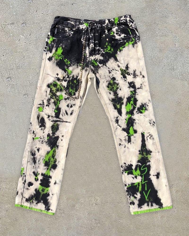 Men's abstract printed trousers