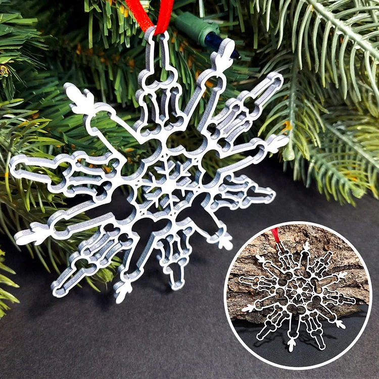 Funny Snowflake Ornament | 168DEAL