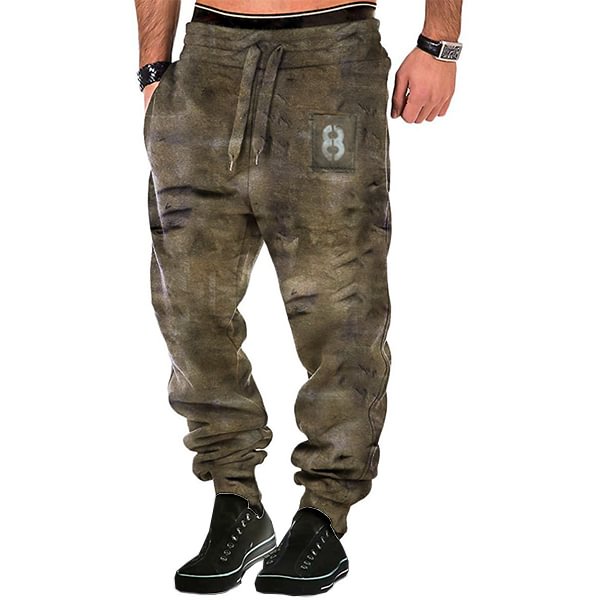 Men Loose Pants Sports Exercise Tracksuit Tight Joggers / [viawink] /