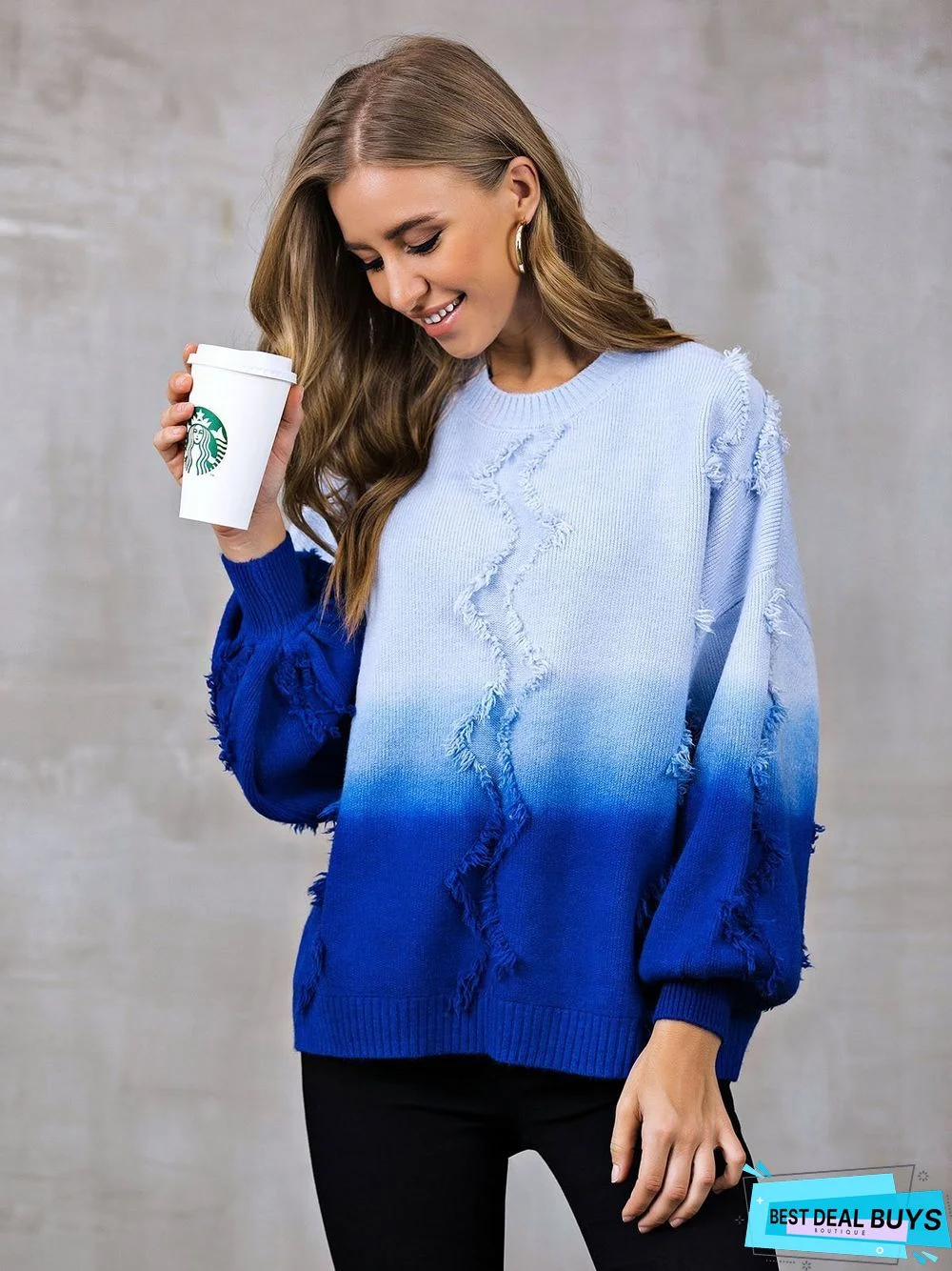 Casual Tie-Dyed Sweater